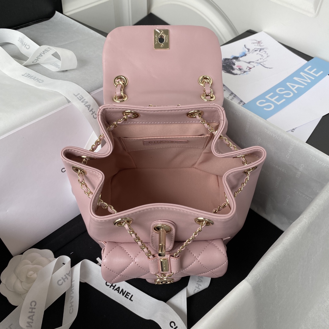 Lambskin Mini Backpack AS2908 Pink